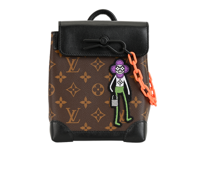 LV Friend Badge Steamer XS, £1,200, Handbags, Brown, Canvas, Front view